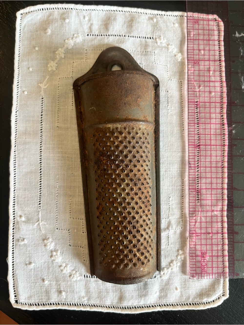 Antique Primitive Nutmeg Grater Tin 5 1/2”